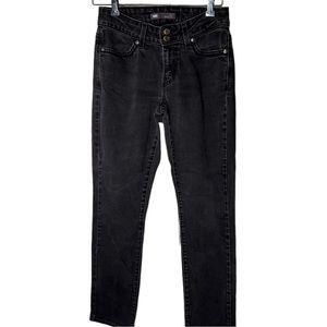 Levis 529 Jeans Curvy Skinny Womens Black Dark Wash Denim Waist 28 Length 32